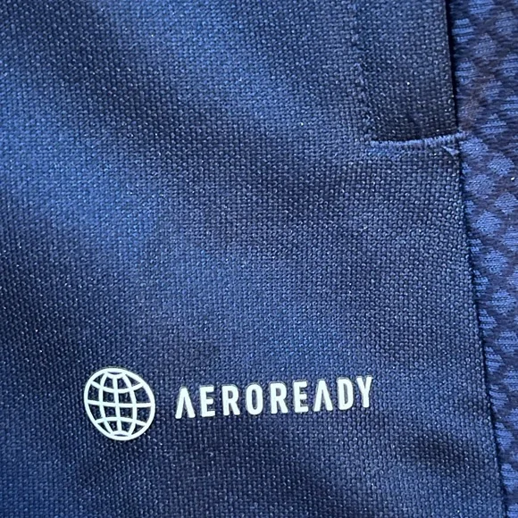 NWT-Adidas AEROREADY Youth Track Jacket Navy Blue Full Zip 13-14 / 164 - Picture 4 of 11